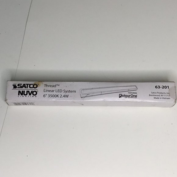 Satco Nuvo Thread Undercabinet LED Lighting 6" White NIB - Picture 1 of 3